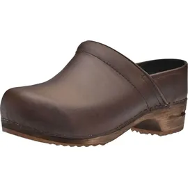 Sanita Clog Wood-Julie Closed für Damen - Antikbraun - 36 - Braun - 36