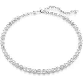 Swarovski Imber Tennis Halskette Weiß Kristall Silber