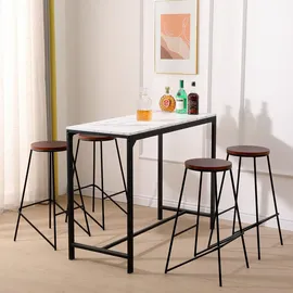 Nordlys Barhocker 4er-Set 40 x 71 cm Braun