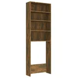 vidaXL Waschmaschinenschrank Räuchereiche 64x24x190 cm