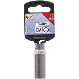 BGS Steckschlüssel-Einsatz Super Lock, tief Antrieb Innenvierkant 6,3 mm SW 13 mm