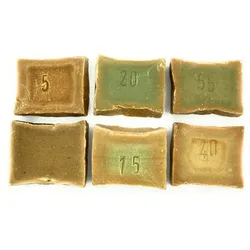 PROBIERPAKET Aleppo Seife, 6 unterschiedliche Lorbeerölanteile zum Kennenlernen Haarseife Körperseife 6x50g 6x50 g