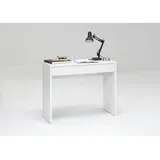 FMD Checker Konsolentisch 100 x 40 x 80 cm weiß