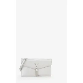 Valentino Luxe Umhängetasche Kunstleder Silber
