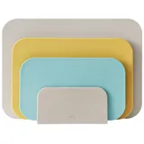 Rosti Choptima Schneidebrett-Set Kunststoff 3-tlg. 35,5 x 26,5 cm Beige/Mehrfarbig