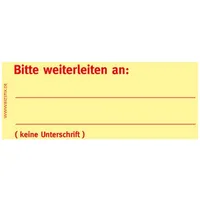 Notizblock24 Haftnotizen 75 x 35 mm, gelb Bitte weiterleiten
