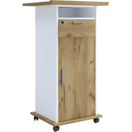 VCM Tisch Möbel Wagen Beamer Projektor Neta Tür 60 cm Beige Holz