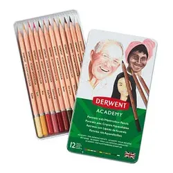 DERWENT Academy Skintones Aquarellstifte farbsortiert, 12 St.