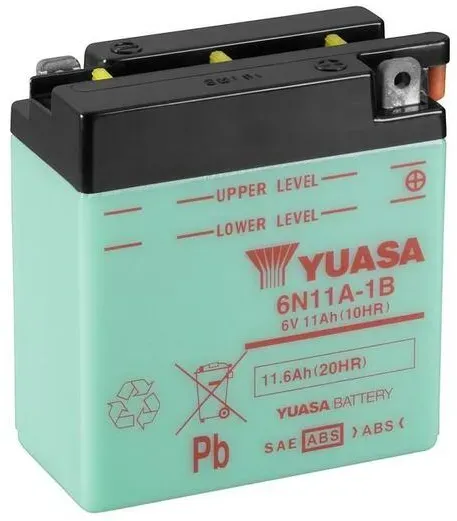 YUASA 6N11A-1B Batterie ohne Säurepack