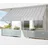 300 x 150 cm Grau/Weiß