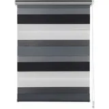 MYDECO Rollo TRIPLE, Weiß, grau Anthrazit, 80x210 [Breite x 210 cm