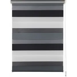 MYDECO Rollo TRIPLE, Weiß, grau Anthrazit, 80x210 [Breite x 210 cm