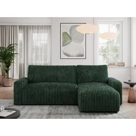 MKS Meble Ecksofa Cord 2-Sitzer Grün