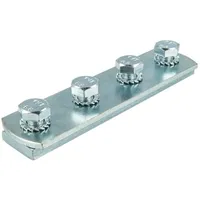 Tecuro Schienenverbinder für Montageschiene Typ 38/40, Stahl verzinkt -
