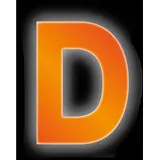 CONACORD Klebebuchstabe D Reflektierend 8 cm Orange
