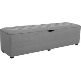 Home Affaire Truhenbank Knobbed Grau 160 x 42 x 40 cm