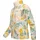 Ragwear Damen, Plüschjacke im Blumenmuster kurze Teddyfleece-Jacke warm mit hohem Kragen und Brusttasche Appopis Print beige, Gr. 5XL (50),