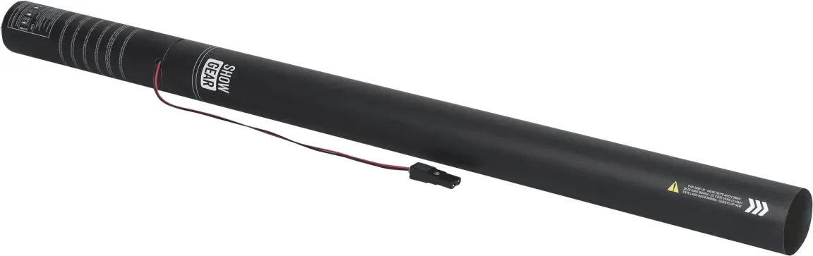Showgear Electric Confetti Cannon Pro 80 cm, gelb, feuerhemmend und biologisch abbaubar