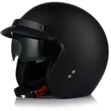 Jet Helm Chopper | VITO Special | Herren und Damen | Jethelm mit Sonnenblende | ECE 22.06 Zertifiziert | Motorradhelm (S (55-56cm))