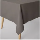 SCHÖNER LEBEN. Tischdecke Tischdecke abwaschbar uni grau div. Größen von SCHÖNER LEBEN., aus recyceltem Material grau 80 cm x 80 cm