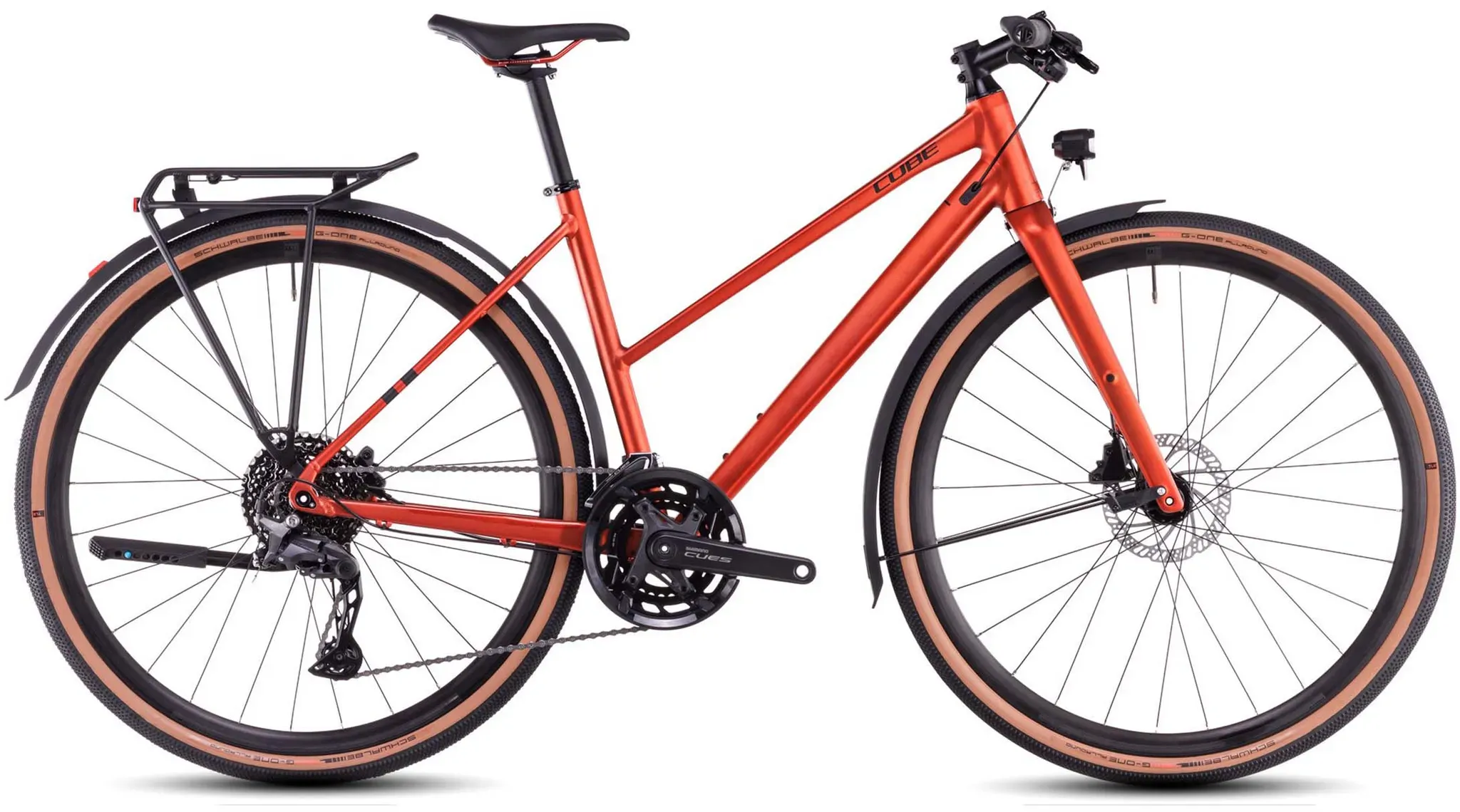 Cube Nulane Pro FE - Trapeze Fitness Bike 2025 | fireorange ́n ́black - 28" - 53 cm