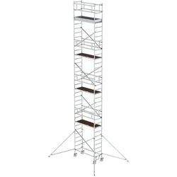 MUNK Aluminium-Rollgerüst mit Ausleger 1,80x0,75m Plattform 11,51m AH