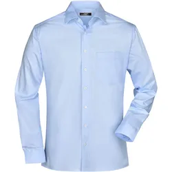 Langarm Herrenhemd Easy-Care - Farbe blau - Größe M