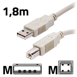 OFFICE-Partner Premium USB-Kabel 1,8m grau