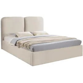 Mirjan24 Polsterbett Creme, Textil, Rechteckig, 140x200 cm, Schlafzimmer, Betten, Polsterbetten