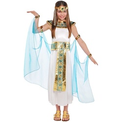 Amscan Kostüm Cleopatra Kostüm für Mädchen – Weiß Türkis, Nilkönigin Ägypten 4-6 Jahre