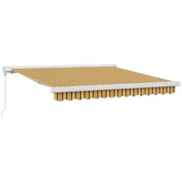 VidaXL Manuelle einziehbare Markise mit Multicolor-Streifen 300x250 cm