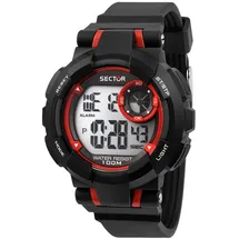 Sector R3251283001 EX-36 Digitaluhr Herrenuhr 45mm 100M - Schwarz