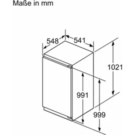 Siemens iQ300 KI31RVFE0 Einbaukühlschrank (165 l, 1021 mm hoch)