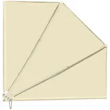 Royal Gardineer Balkonfächer 160 x 140 cm Beige Polyester
