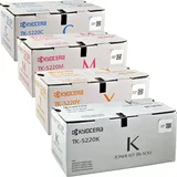 Kyocera 4 Kyocera Toner TK-5220 Multipack K C M Y 4-farbig