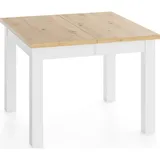 WFL GROUP Quadratischer Esstisch 100 x 76,5 x 100 cm braun