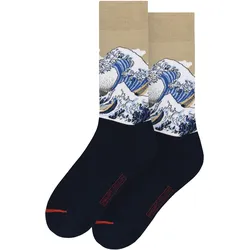 MuseARTa Unisex Socken Katsushika Hokusai - Die große Welle vor Kanagawa