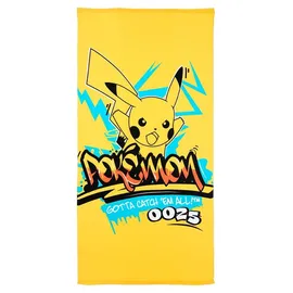 Pokémon Badetuch 70 x 140 cm gelb