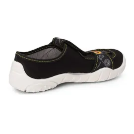 Ladeheid Kinder Hausschuhe LARW005 (Schwarz Lächeln, 26 EU) - Schwarz