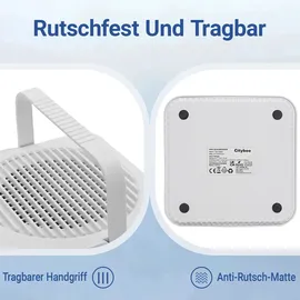 ZMH Luftentfeuchter Elektrischer Entfeuchter 1400 ml Raumentfeuchter Leiser lufttrockner mit Timer und Stimmungsbeleuchtung Weiß