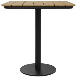 vente-unique Gartentisch 70 x 70 x 75 cm Schwarz