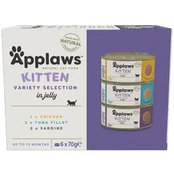 APPLAWS Nassfutter Dose Multipack für junge Katzen 6 x 70 g