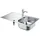 Grohe Eurosmart Set Küchenspüle und Küchenarmatur - edelstahl