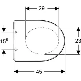 Geberit Renova WC-Sitz Weiß