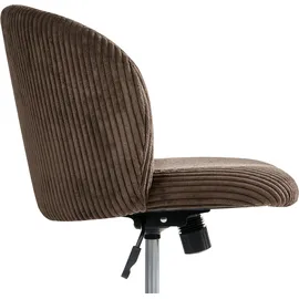 Beliani MILES Cord Dunkelbraun