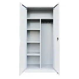 Lüllmann Putzmittelschrank 545527 signalweiß 80,0 x 38,3 x 180,0 cm, aufgebaut