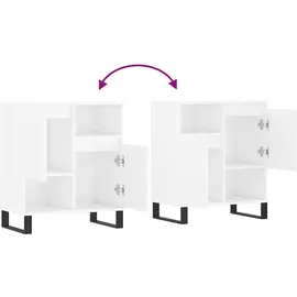 vidaXL Sideboard Hochglanz-Weiß 60x35x70 cm Holzwerkstoff