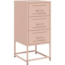 vidaXL Nachtschrank Rosa 36 x 39 x 78 cm Stahl