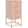 vidaXL Nachtschrank Rosa 36 x 39 x 78 cm Stahl