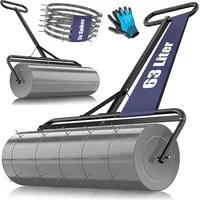 Kesser KESSER® Rasenwalze Metall mit 5x Spikes & Handschuhen
